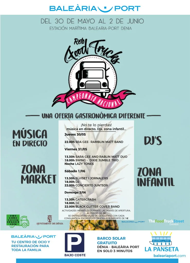 Evento Food Trucks Balearia - Yvonne, masajes, estética & belleza