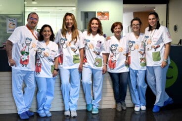nuevos uniformes para el equipo de pediatria