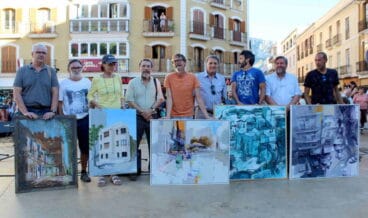 participantes en la iv edicion del concurso de pintura rapida de denia