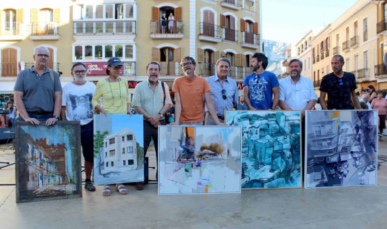 Participantes en la IV edición del concurso de pintura rápida de Dénia