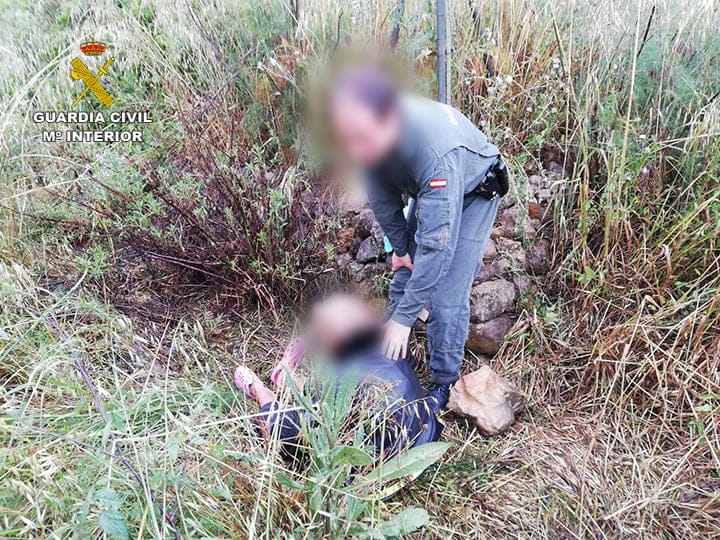rescate de una mujer desorientada en jalon