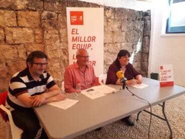 rueda de prensa de los socialistas de denia