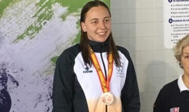 Sara Vázquez tras la competición