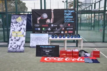 Stand del Torneo de Pádel