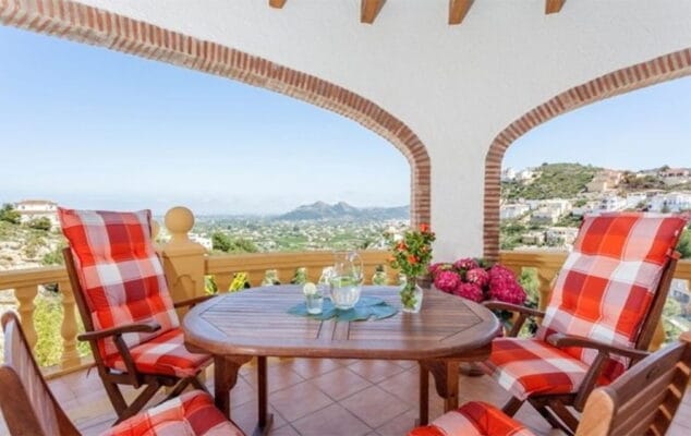 terraza cubierta villa vacation villas