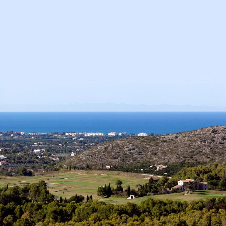 Vistas al mar desde La Sella Golf
