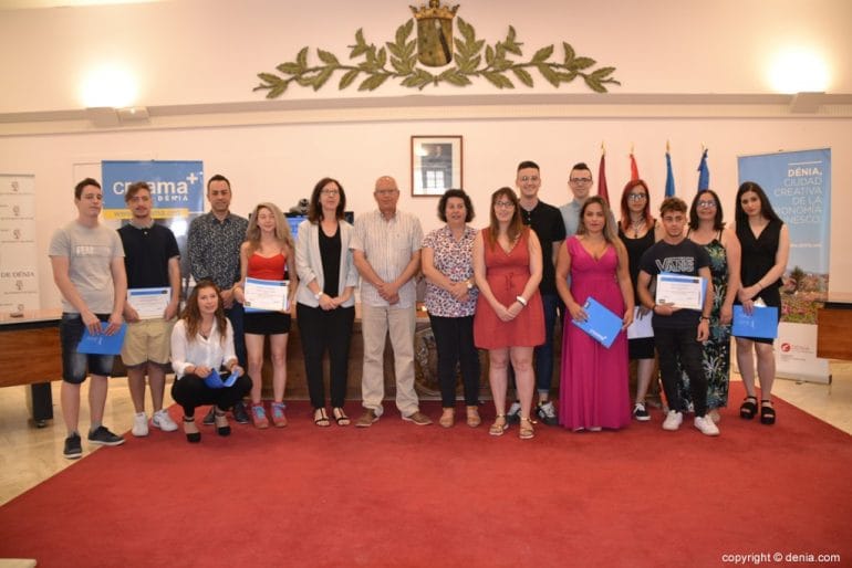 Clausura de los programas formativos de Creama - alumnos de comercio