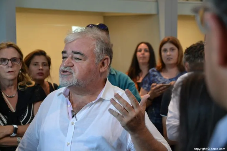 Inauguración del Museu de la Mar de Dénia - explicación de Josep Gisbert