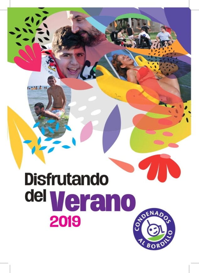 cartel de disfrutando el verano 2019
