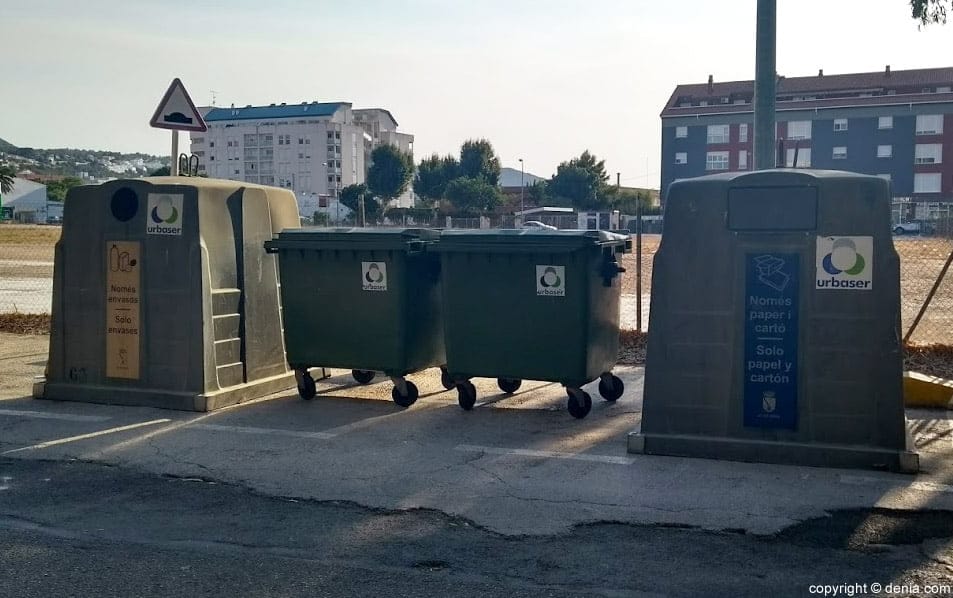 La Marina Alta se sitúa por encima de la media autonómica en recogida selectiva de residuos 1 contenedores denia