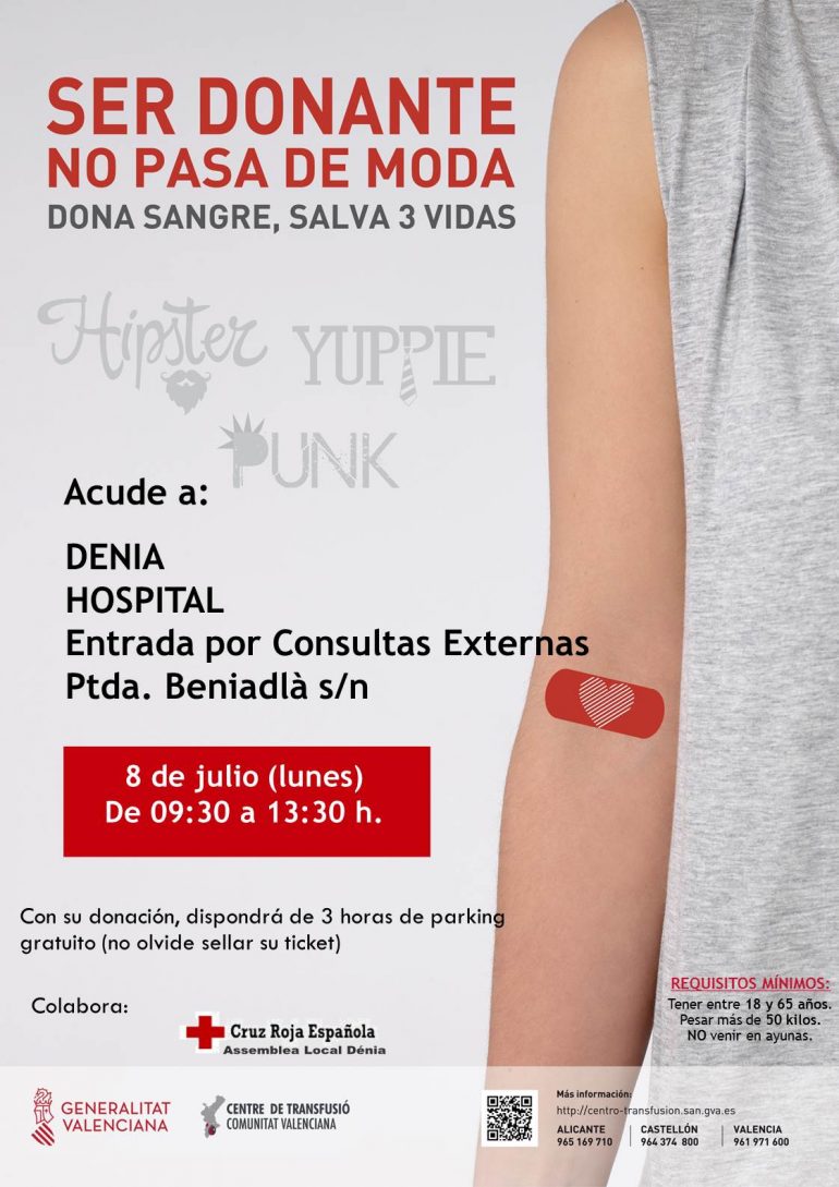 Donación de sangre Hospital de Dénia - 8 de julio