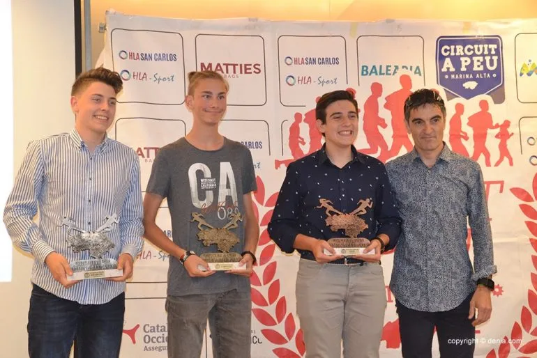 Luca Bizzoto, Aleix Botella y Miguel Miñana.