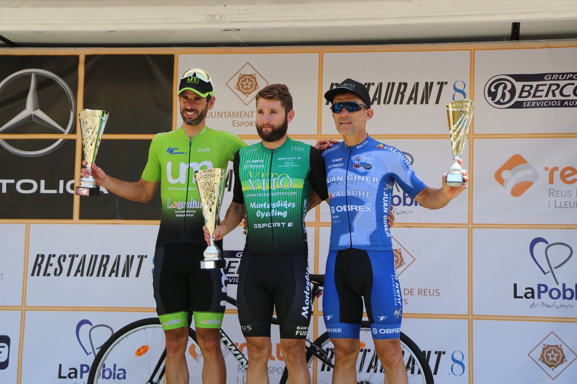 podium de la volta a tarragona