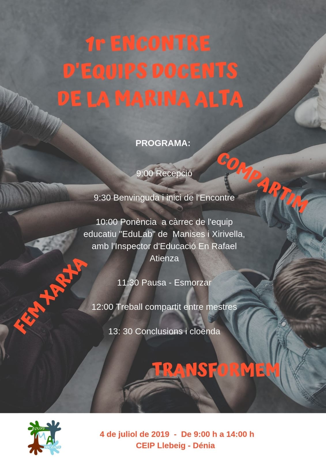 El CEIP Llebeig acoge el primer encuentro de equipos docentes de la Marina Alta 1 programa del primer encuentro de docentes de la marina alta