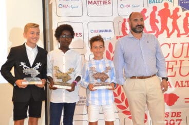 Roc Martí, Izán Crespo y Marco García