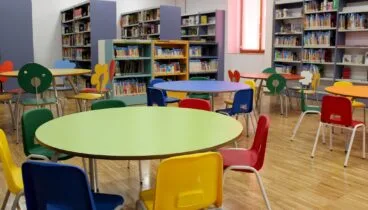 Sala de lectura infantil de la Biblioteca Municipal de Dénia