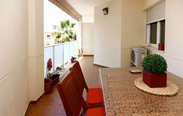 Terraza apartamento Lluna Dénia