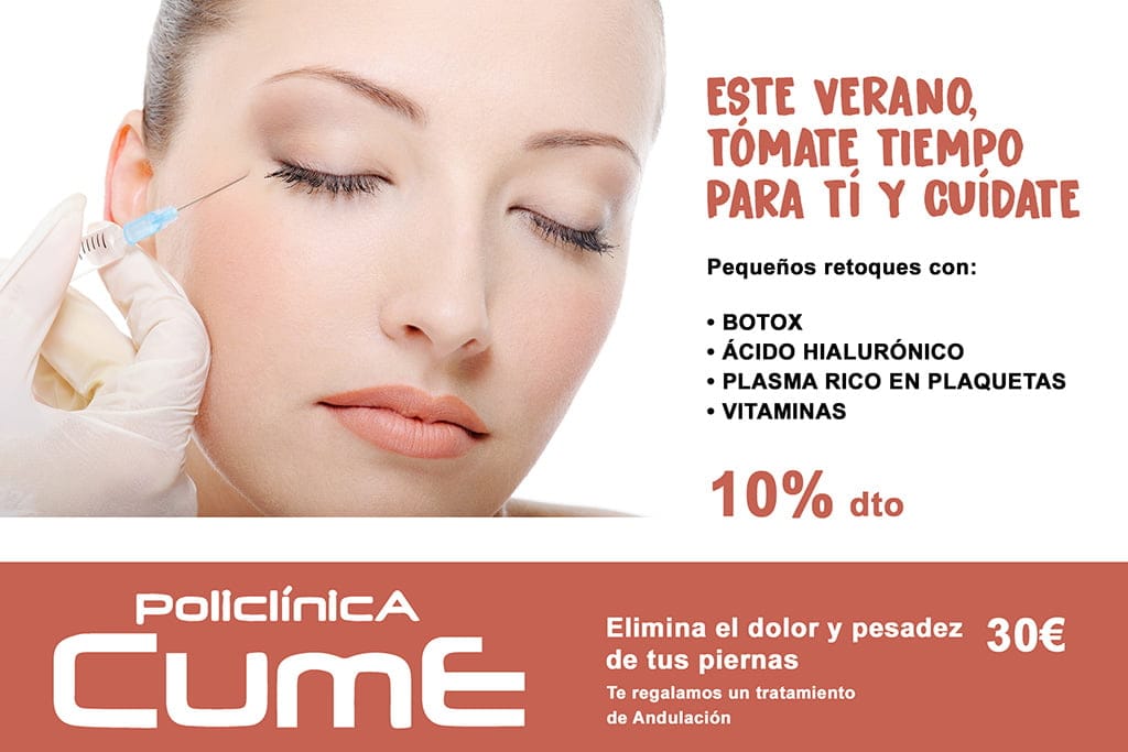 tratamientos faciales verano policlinica cume