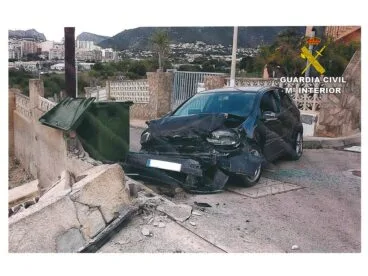 vehiculo siniestrado en calp