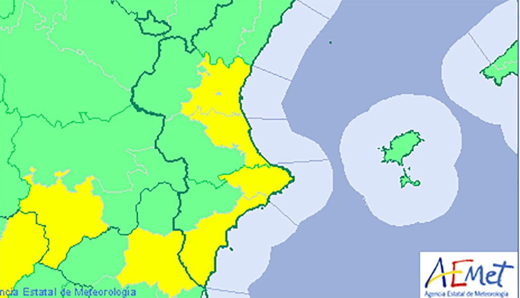 alerta amarilla para el ultimo sabado de julio en denia