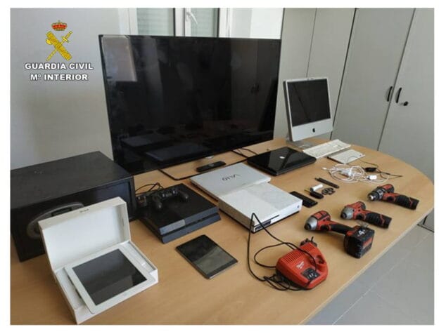 articulos robados en vivienda en moraira