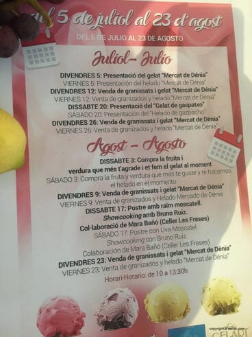 Cartel del Gelat al Mercat