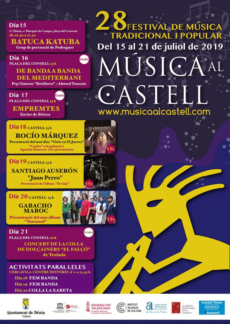 Cartel del Música al Castell 2019