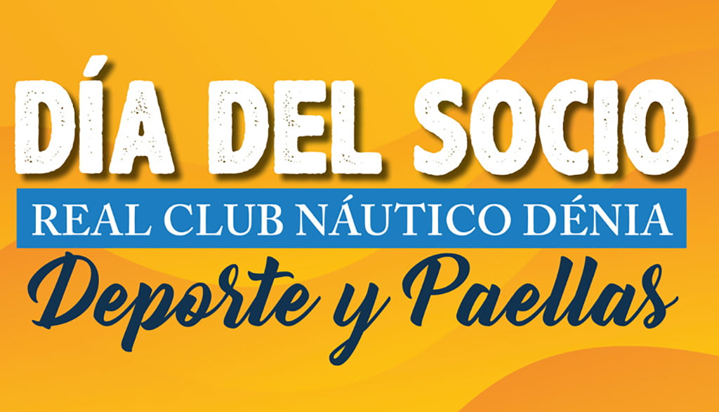 Cartel Día del Socio del Real Club Náutico Dénia