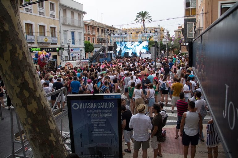 El centro de Dénia como escenario para Fiestas