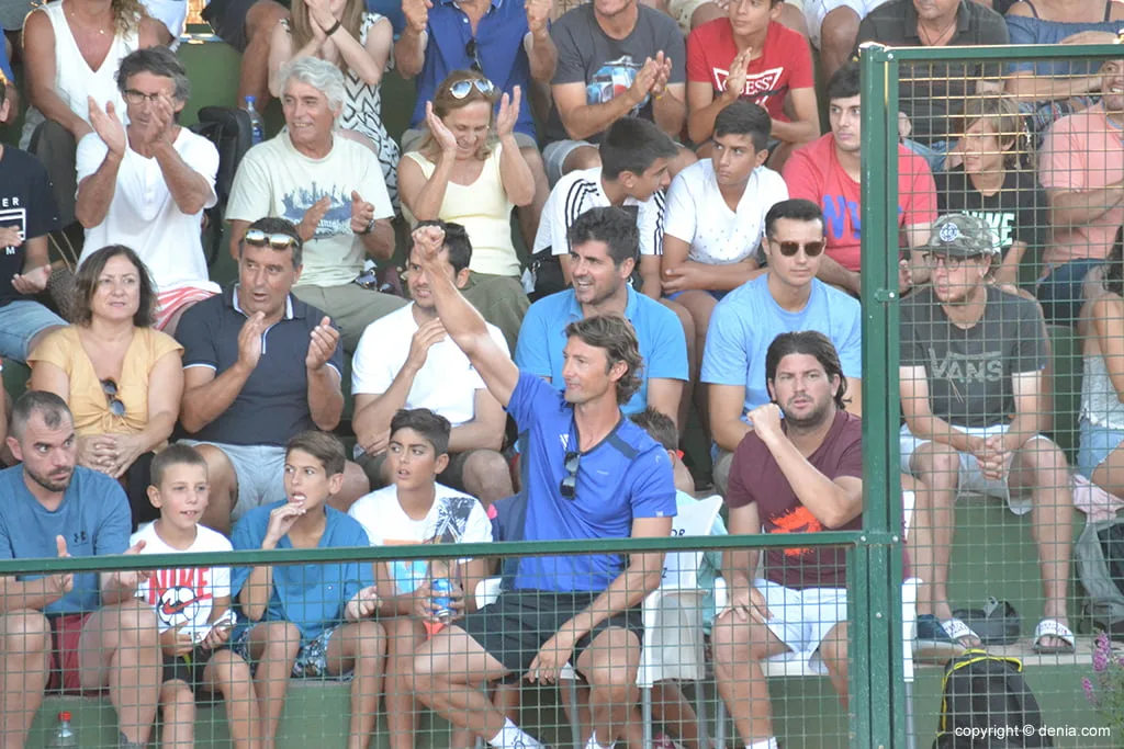 juan carlos ferrero celebrando el triunfo de carlos alcaraz