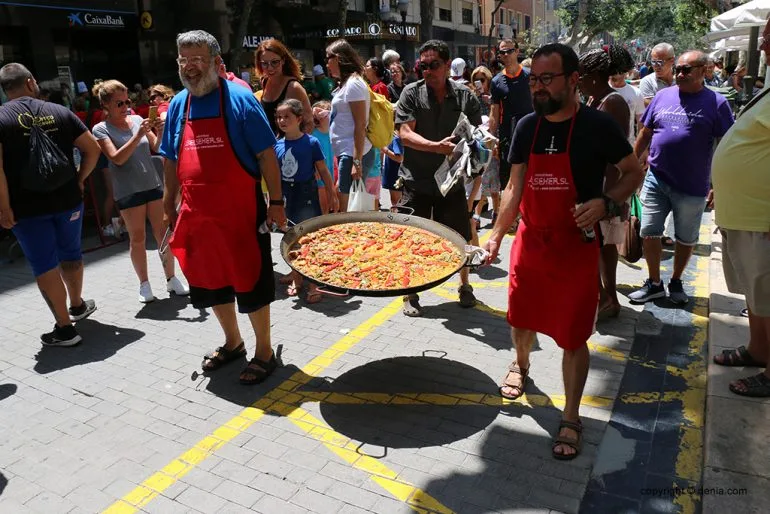 Paellas terminadas del concurso