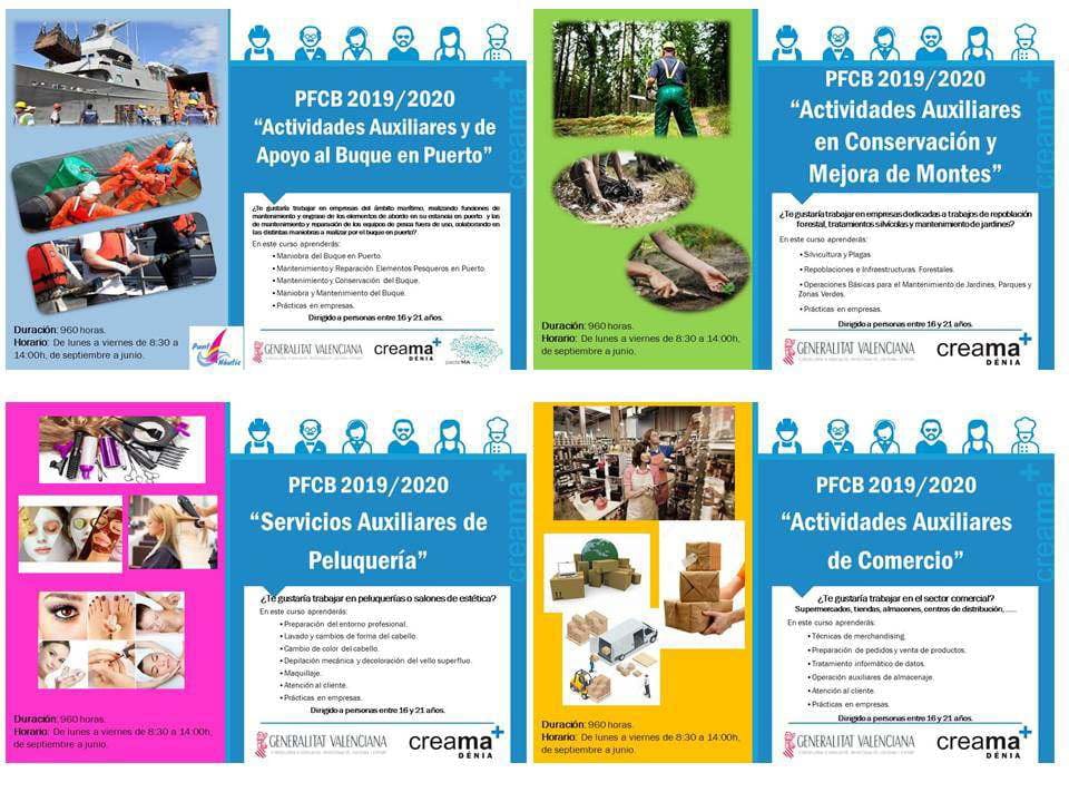 programa completo de cursos creama para septiembre