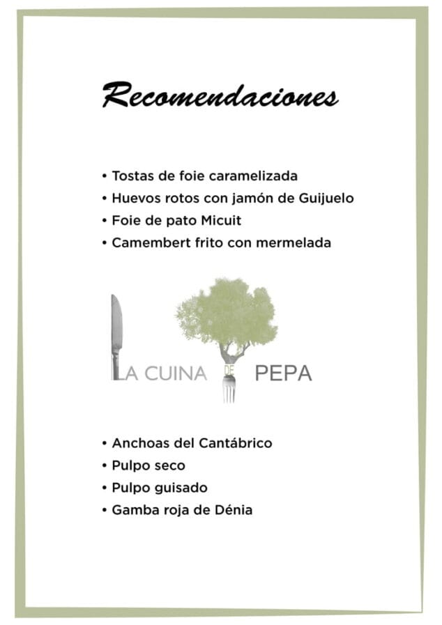 recomendaciones la cuina de pepa
