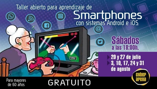 taller aprender movil mayores 60