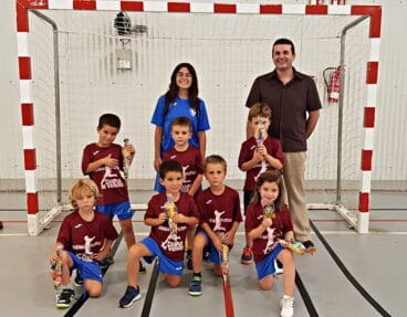 Uno de los grupos del Campus de Fútbol Sala en Dénia