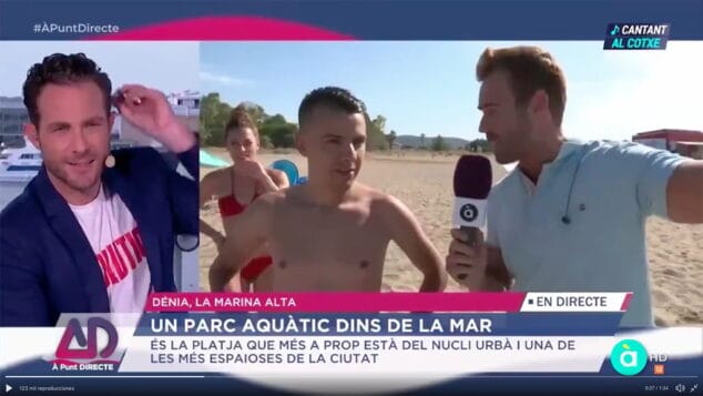zasca de a punt directe en la playa del raset
