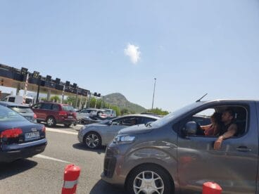Retenciones en la autopista