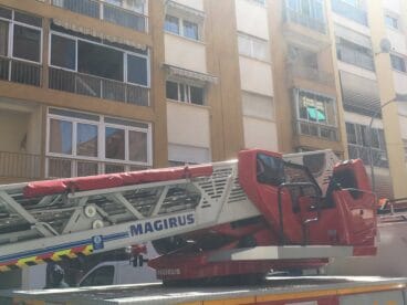 Incendio en una vivienda de Dénia