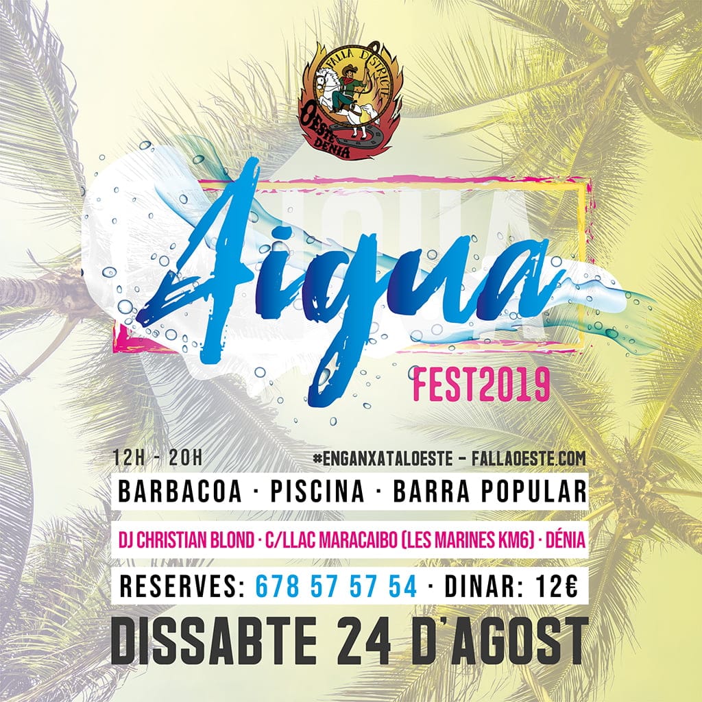 cartel aiguafest de la falla oeste