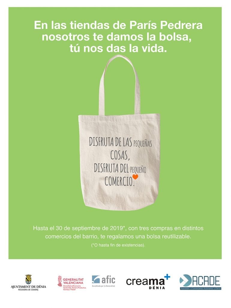 Cartel campaña fidelización clientes pequeño comercio