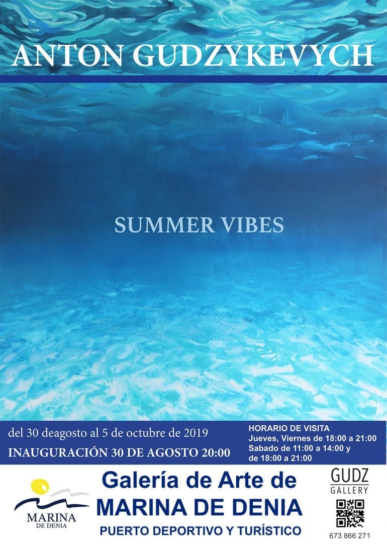 Cartel de la exposición Summer Vibes de Anton Gudzykevych