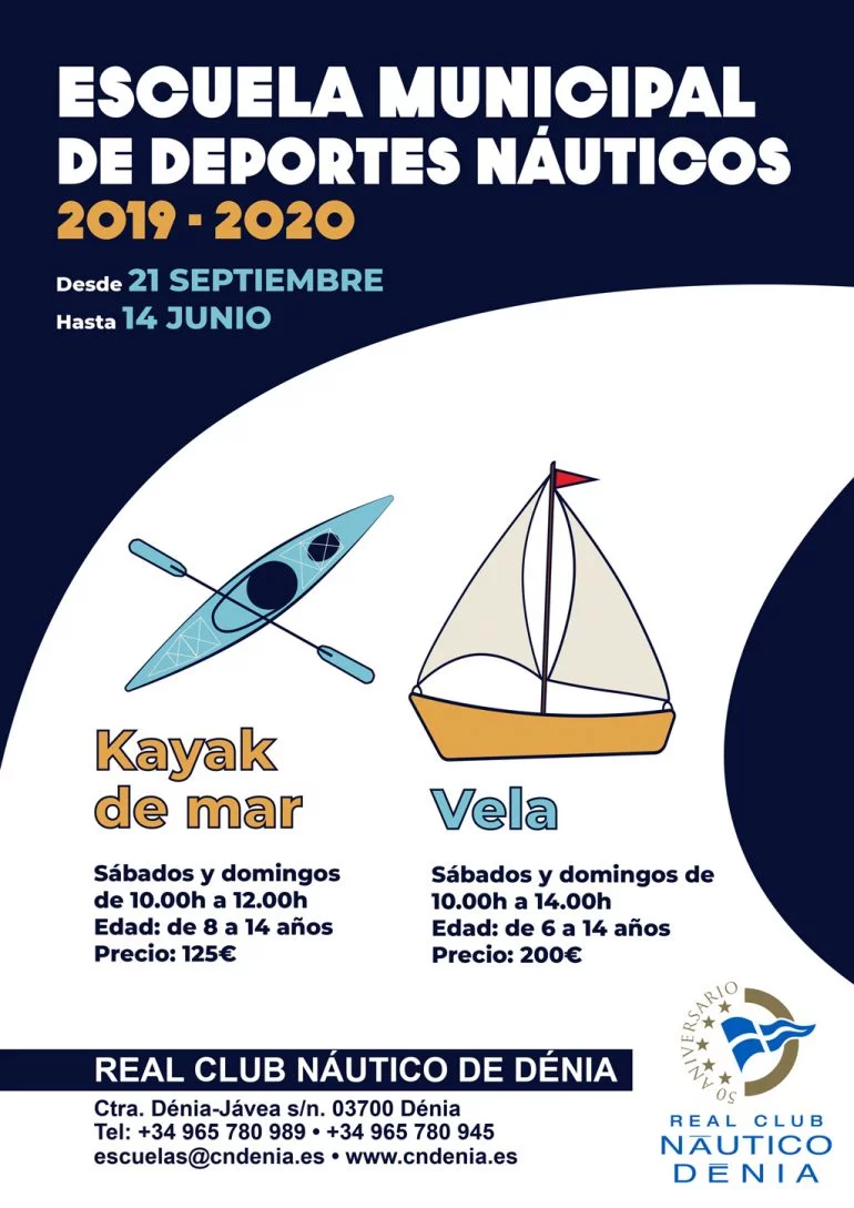 Poster della Scuola municipale di sport acquatici di 2019
