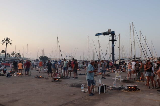 cena de socios real club nautico denia participantes concurso paellas