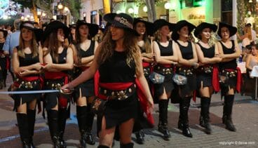 desfile previo a la recepcion mora