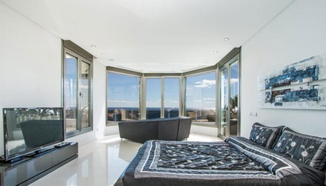 dormitorio villa de lujo moraira