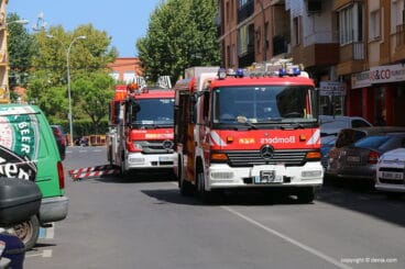 Incendio de una vivienda en la calle Sagunto 02