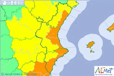 La alerta naranja sigue durante la jornada de hoy