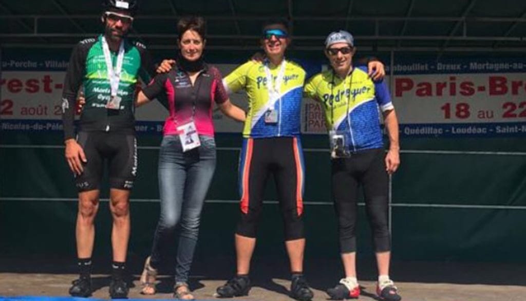 los cuatro ciclistas comarcales en francia