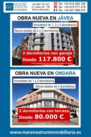 Obras en Jávea y Ondara – Mare Nostrum Inmobiliaria