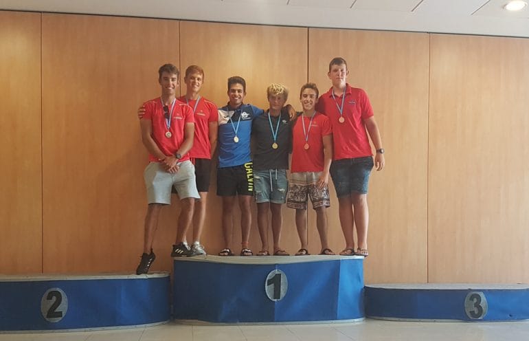 Podium cadetes - Real Club Náutico Dénia